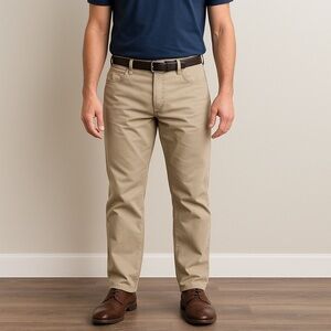 Lucky Brand Men’s 121 Heritage Slim Fit Chino Tan Khaki Pants W38 L30
